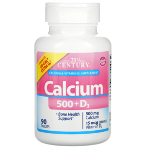 21st Century Calcium 500 + D3 90 Tablets