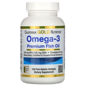 California Gold Nutrition Premium Omega-3 Fish Oil 100 capsules